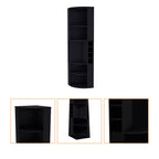 19" Black Wood Corner Bar Cabinet