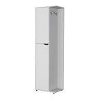 14" White Wood Accent Cabinet With Two Doors
