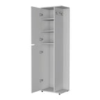 14" White Wood Accent Cabinet With Two Doors