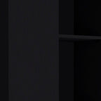 67" Black Wood Two Door Pantry Or Storage Closet