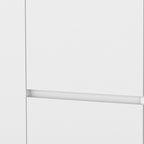 26" White Wood Rolling Bar Cart
