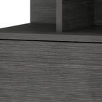 12" Gray Wood One Drawer Floating Nightstand