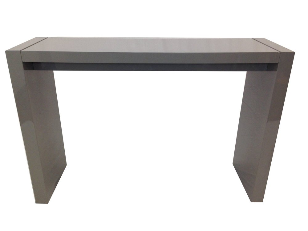 60" Gray Rectangular Wood Bar Height Bar Table