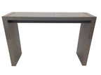 60" Gray Rectangular Wood Bar Height Bar Table