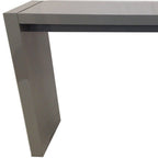 60" Gray Rectangular Wood Bar Height Bar Table