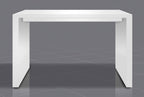 60" White Wood Rectangular Bar Height Bar Table