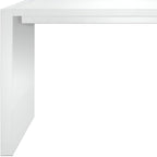 60" White Wood Rectangular Bar Height Bar Table