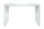 60" White Wood Rectangular Bar Height Bar Table