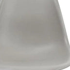 Set of Two Gray And Brown Heavy Duty Plastic Dining Side Chairs