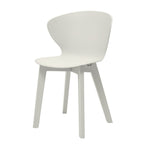 Set of Four White Heavy Duty Plastic Dining Side Chairs