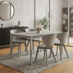 Set of Four White Heavy Duty Plastic Dining Side Chairs