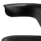 Black and Silver Adjustable Height Swivel Rolling Conference Office Chair