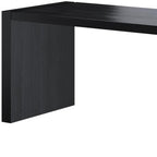 62" Espresso Solid Wood Computer Desk