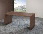 62" Espresso Solid Wood Computer Desk
