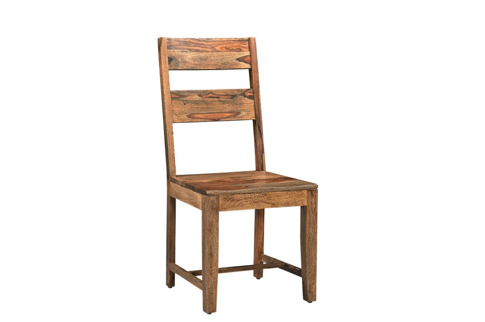 Nine Piece Brown Solid Wood Dining Set with Eight Chairs