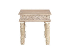 Set Of Two Natural Solid Wood Distressed Coffee Table