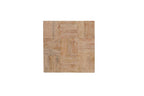 Set Of Two Natural and Brown Solid Wood Block Coffee Table