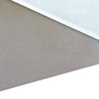 24" White Glass Sled Coffee Table