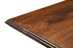 75" Brown Solid Wood Double Pedestal Base Dining Table