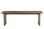 55" Brown Solid Wood Dining Bench