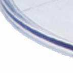 20" Clear Heavy Duty Plastic Indoor Outdoor Round Pedestal End Table