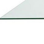 60" Clear and Gold Glass and Metal Cross Leg Base Square Dining Table