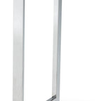 59" White and Gold Wood and Metal Pedestal Base Square Dining Table