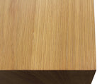 28" Natural Solid and Manufactured Wood Two Drawer Nightstand