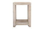 Three Piece Natural Solid Wood Distressed Sled Coffee And End Tables Set