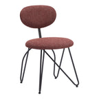 Set of Two Light Gray And Black Upholstery And Steel Dining Side Chairs