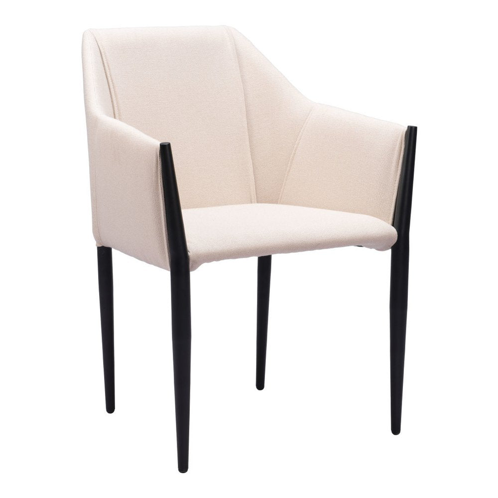 Set of Two Gray Slate Gray And Black Faux Leather And Steel Dining Arm Chairs