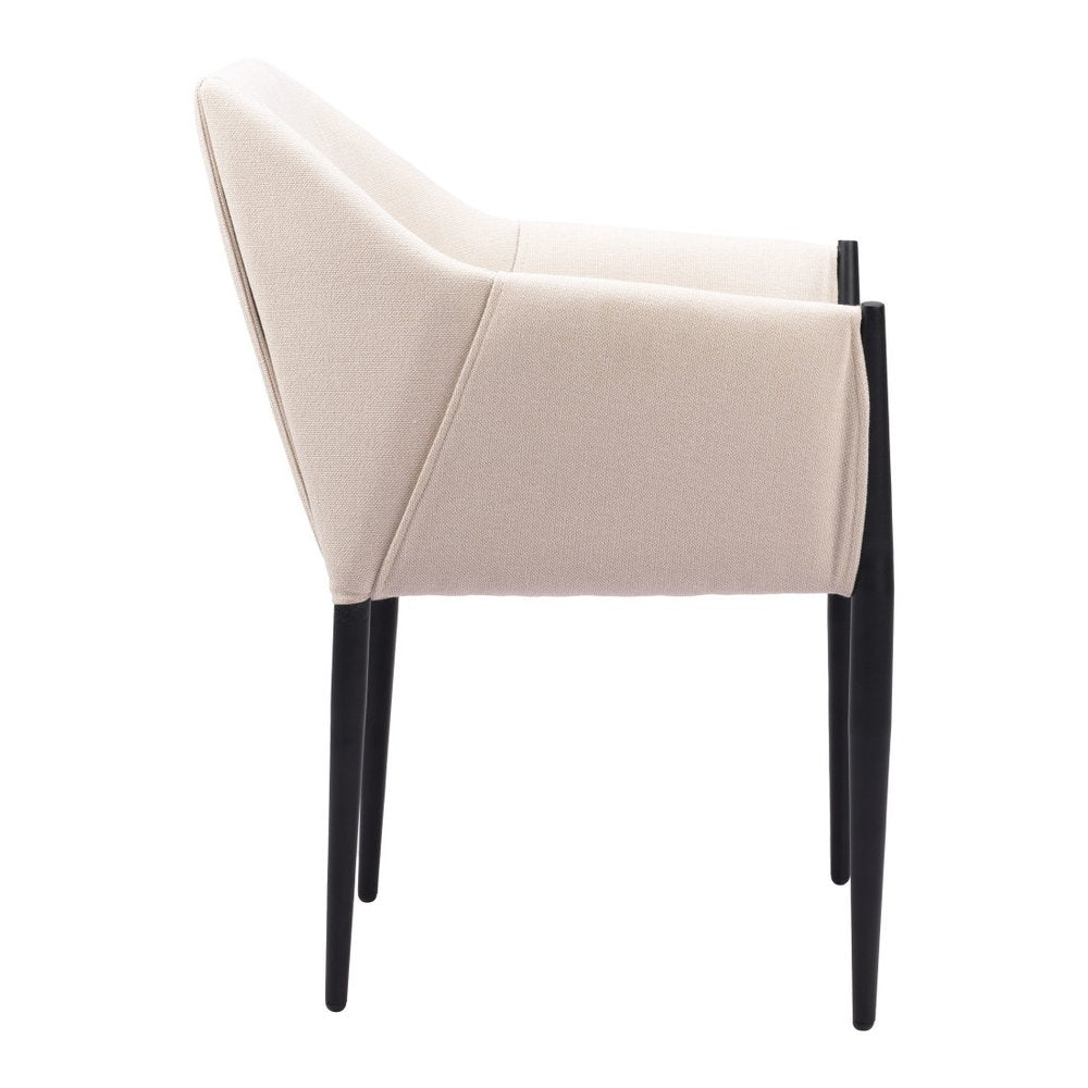 Set of Two Gray Slate Gray And Black Faux Leather And Steel Dining Arm Chairs
