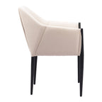 Set of Two Gray Slate Gray And Black Faux Leather And Steel Dining Arm Chairs