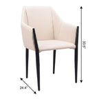 Set of Two Gray Slate Gray And Black Faux Leather And Steel Dining Arm Chairs