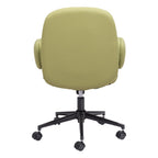 Beige and Black Adjustable Height Swivel Rolling Office Chair