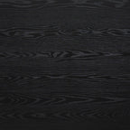 72" Black and Bronze Wood and Steel Dining Table