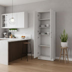 12" White Wood Pantry Or Storage Closet