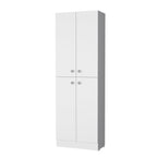 12" White Wood Pantry Or Storage Closet