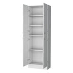 12" White Wood Pantry Or Storage Closet