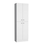 12" White Wood Pantry Or Storage Closet