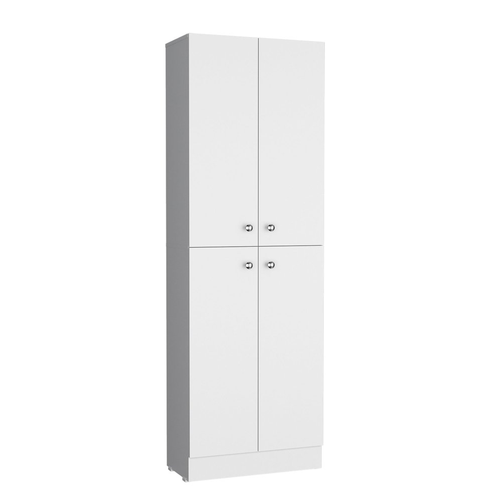12" White Wood Pantry Or Storage Closet