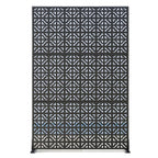 52" Black Steel Outdoor Privacy Screen