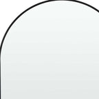 39" Black Arch Metal Framed Bathroom Vanity Mirror