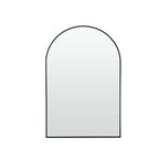 39" Black Arch Metal Framed Bathroom Vanity Mirror