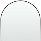 39" Black Arch Metal Framed Bathroom Vanity Mirror