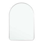 39" Black Arch Metal Framed Bathroom Vanity Mirror