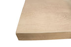 72" Natural and Brown Solid Wood Pedestal Base Dining Table