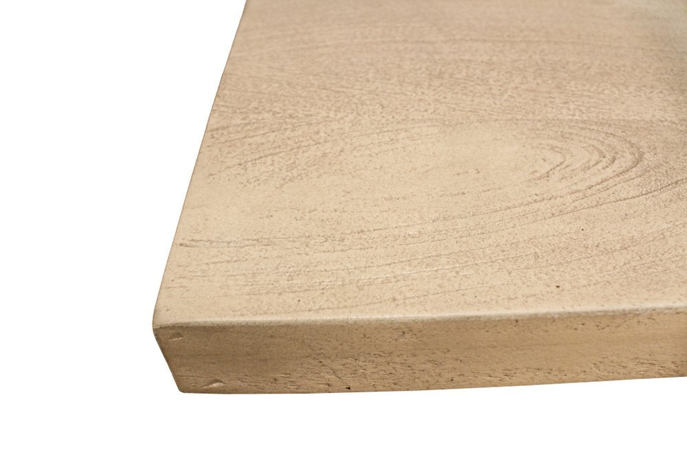 72" Natural and Brown Solid Wood Pedestal Base Dining Table