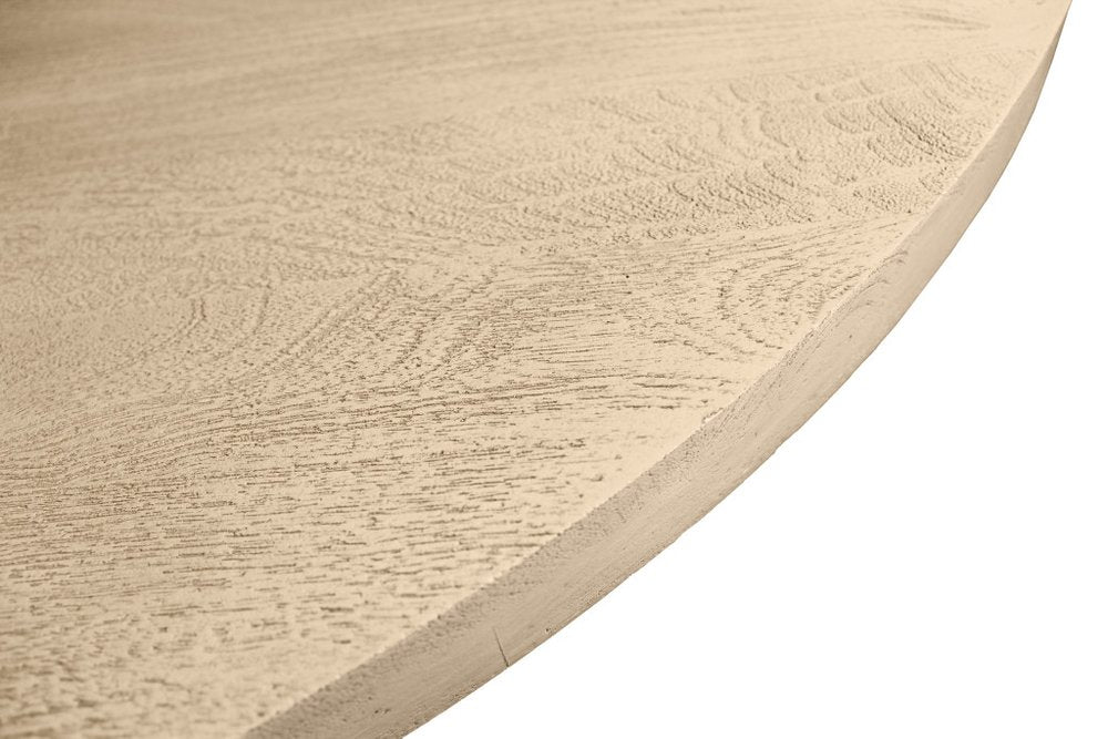 48" Natural Solid Wood Pedestal Base Round Top Dining Table