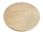 48" Natural Solid Wood Pedestal Base Round Top Dining Table